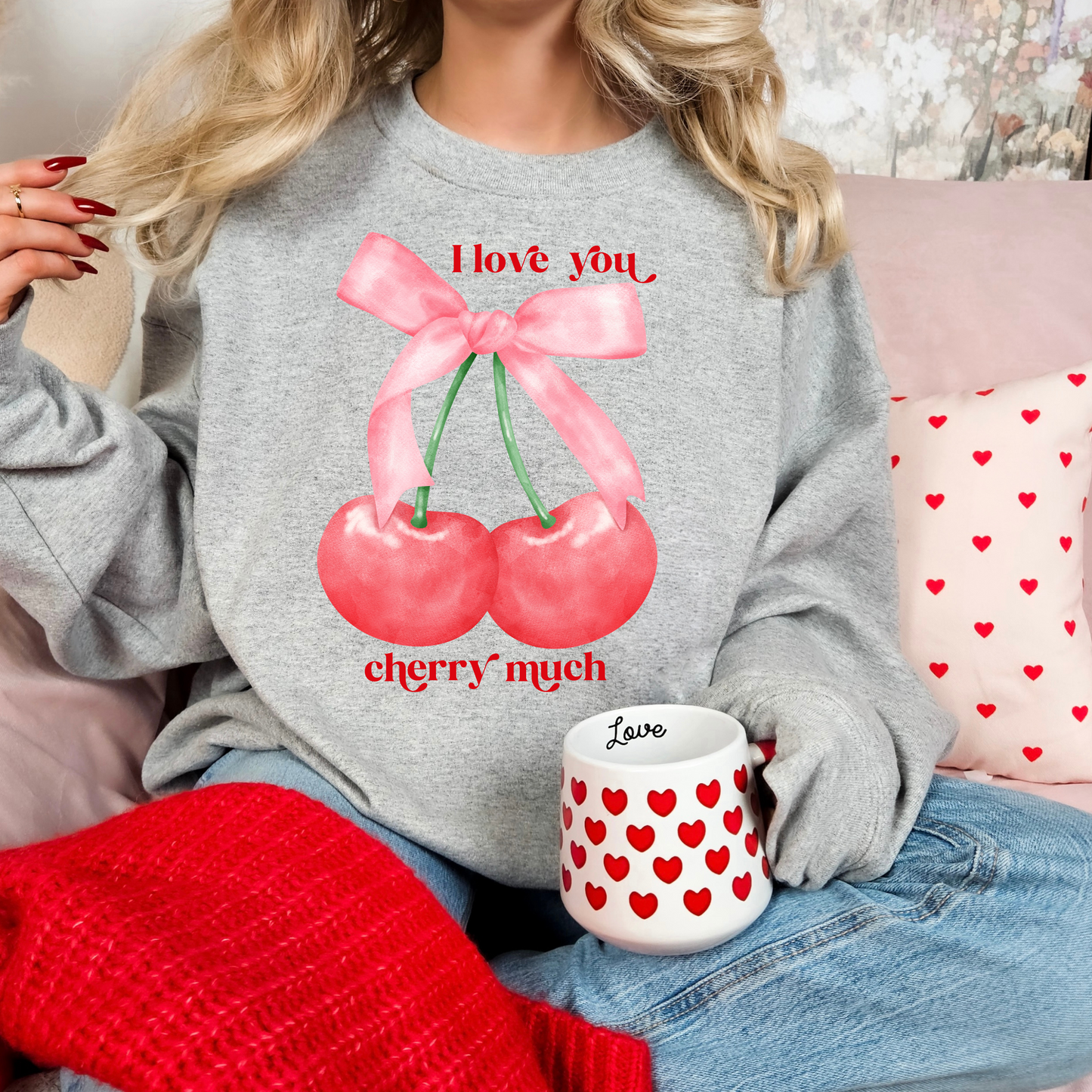 I Love You Cherry Much Crewneck