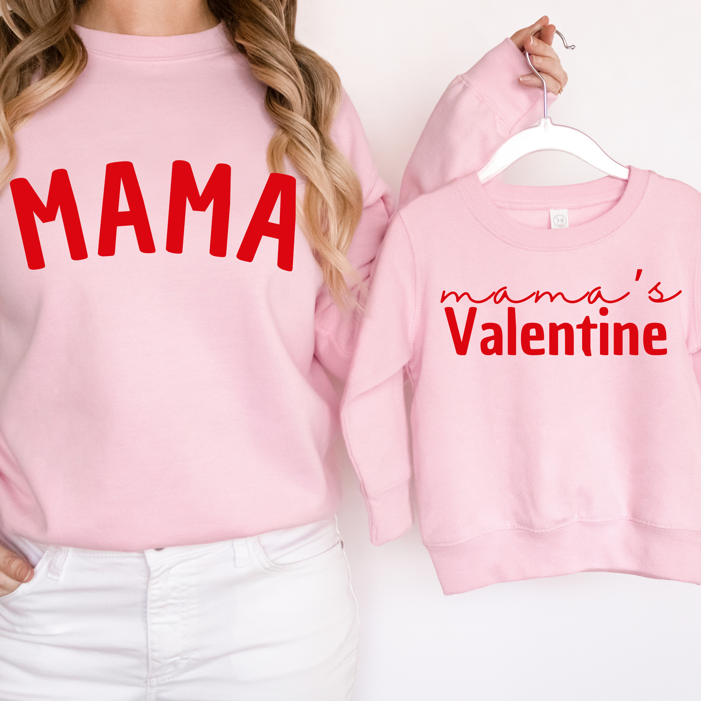 Matching Mama's Valentine Crewnecks