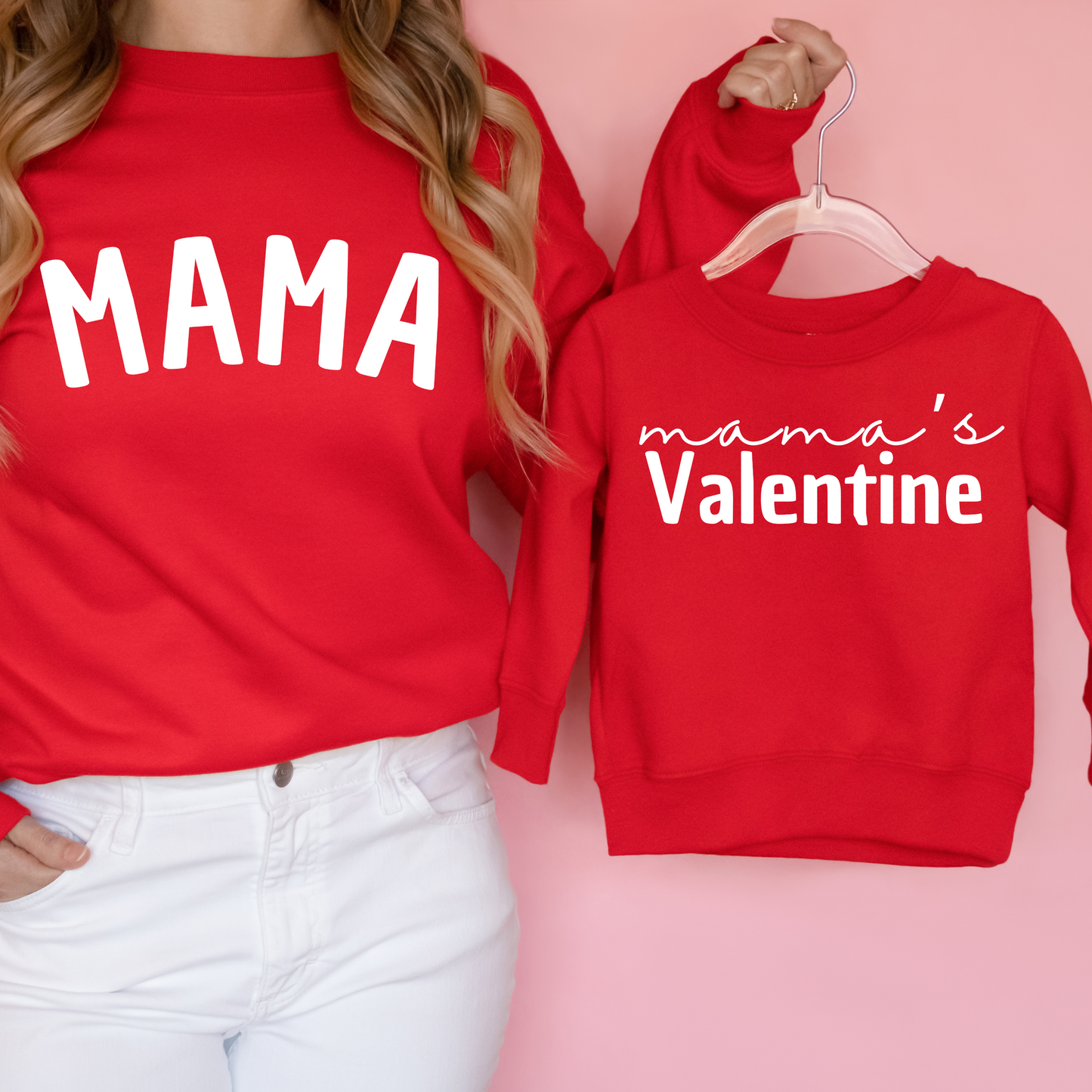 Matching Mama's Valentine Crewnecks