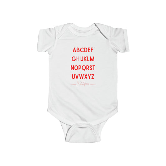 ABCs of Love Onsie