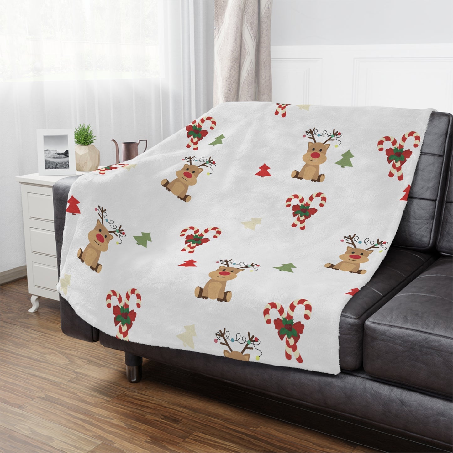 Merry Reindeer Minky Blanket