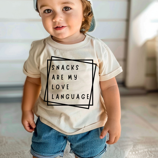 I Love Snacks Toddler Tee