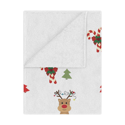 Merry Reindeer Minky Blanket