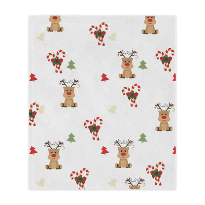 Merry Reindeer Minky Blanket