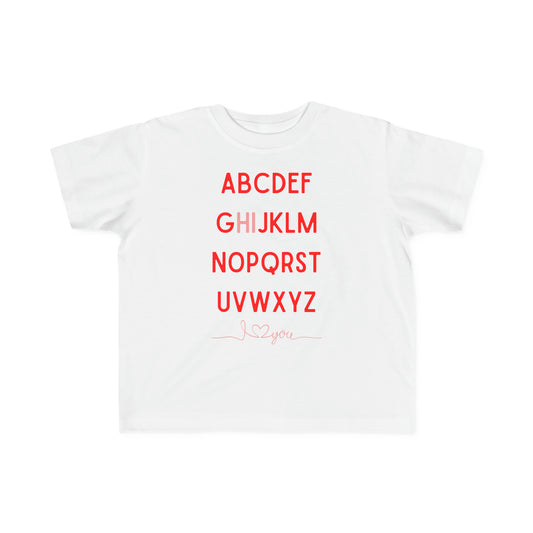 ABCs of Love Toddler Tee