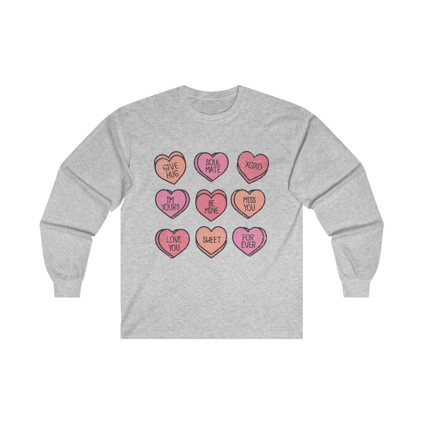 Candy Hearts Long Sleeve Tee